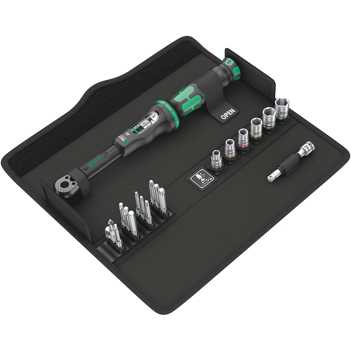 Wera Click-Torque A 6 Torque Wrench Set 1 With Reversible Ratchet 2,5 – 25 Nm 5 Wera Click-Torque A 6 Torque Wrench Set 1 With Reversible Ratchet 2,5 – 25 Nm - Billede 3